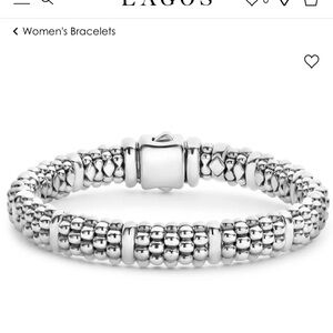 LAGOS Silver Caviar Textured Bracelet